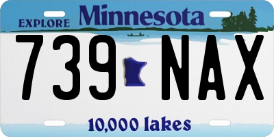 MN license plate 739NAX