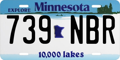 MN license plate 739NBR