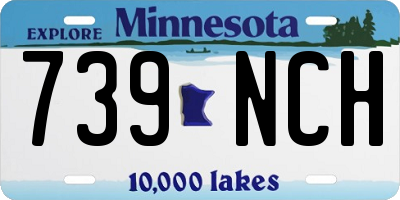 MN license plate 739NCH