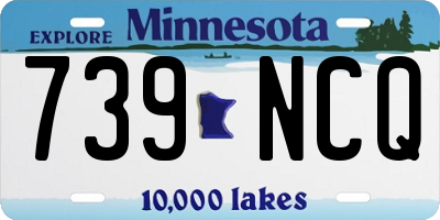 MN license plate 739NCQ
