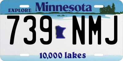 MN license plate 739NMJ