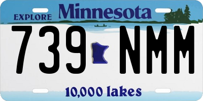 MN license plate 739NMM