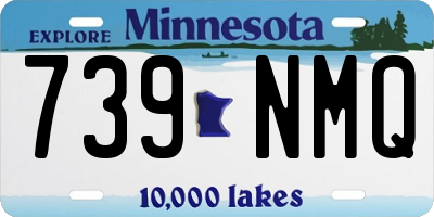 MN license plate 739NMQ