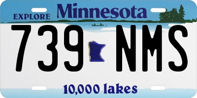 MN license plate 739NMS