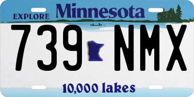 MN license plate 739NMX