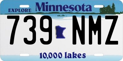 MN license plate 739NMZ