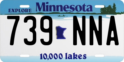 MN license plate 739NNA