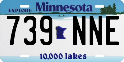 MN license plate 739NNE