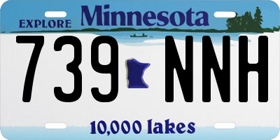 MN license plate 739NNH