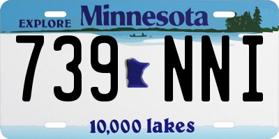 MN license plate 739NNI