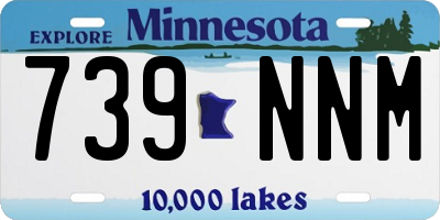 MN license plate 739NNM