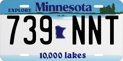 MN license plate 739NNT
