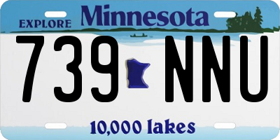 MN license plate 739NNU