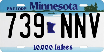 MN license plate 739NNV