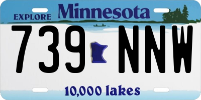 MN license plate 739NNW