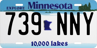 MN license plate 739NNY