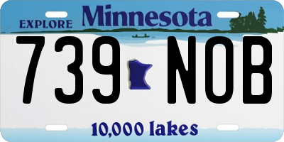MN license plate 739NOB