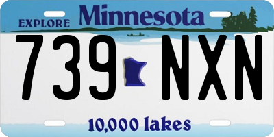 MN license plate 739NXN