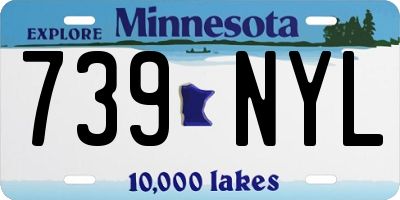 MN license plate 739NYL