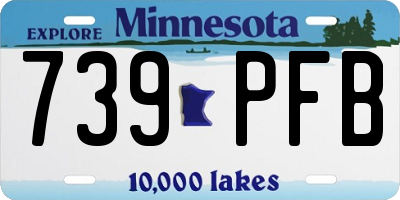 MN license plate 739PFB