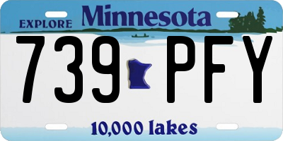 MN license plate 739PFY