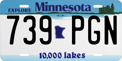 MN license plate 739PGN