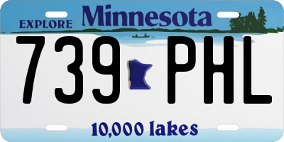 MN license plate 739PHL