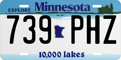 MN license plate 739PHZ