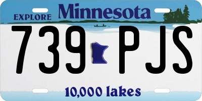 MN license plate 739PJS