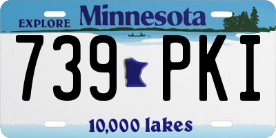 MN license plate 739PKI