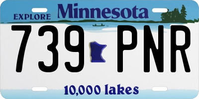 MN license plate 739PNR