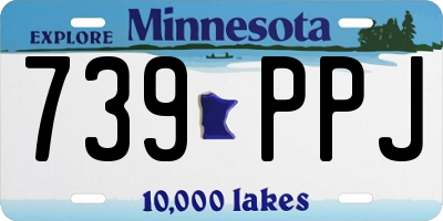 MN license plate 739PPJ
