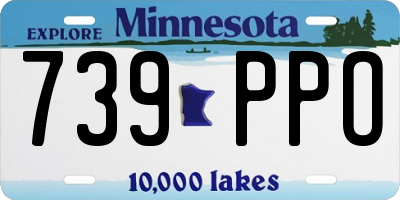 MN license plate 739PPO