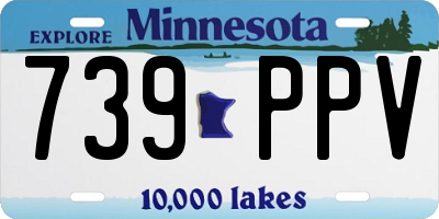 MN license plate 739PPV