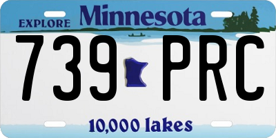 MN license plate 739PRC