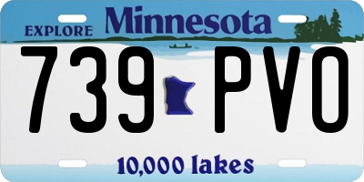 MN license plate 739PVO