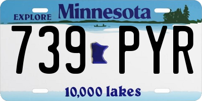 MN license plate 739PYR