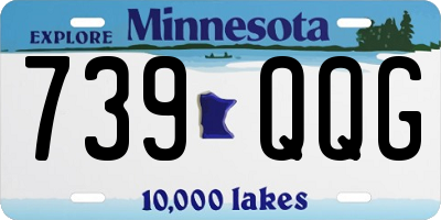 MN license plate 739QQG