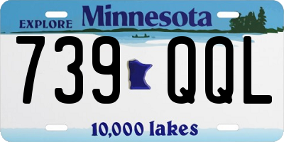 MN license plate 739QQL