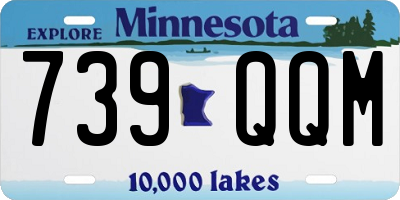 MN license plate 739QQM