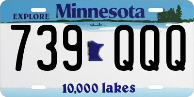 MN license plate 739QQQ