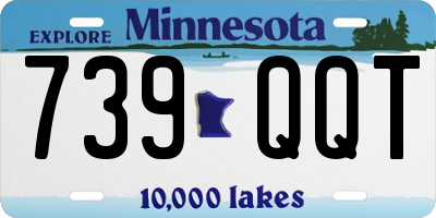 MN license plate 739QQT