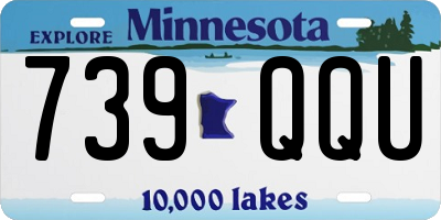MN license plate 739QQU