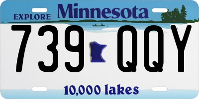 MN license plate 739QQY