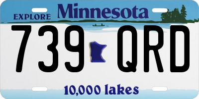 MN license plate 739QRD