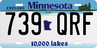 MN license plate 739QRF