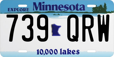 MN license plate 739QRW