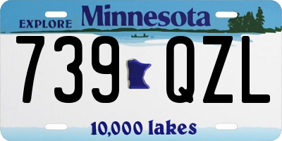 MN license plate 739QZL