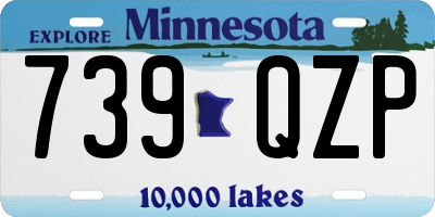 MN license plate 739QZP