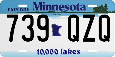 MN license plate 739QZQ